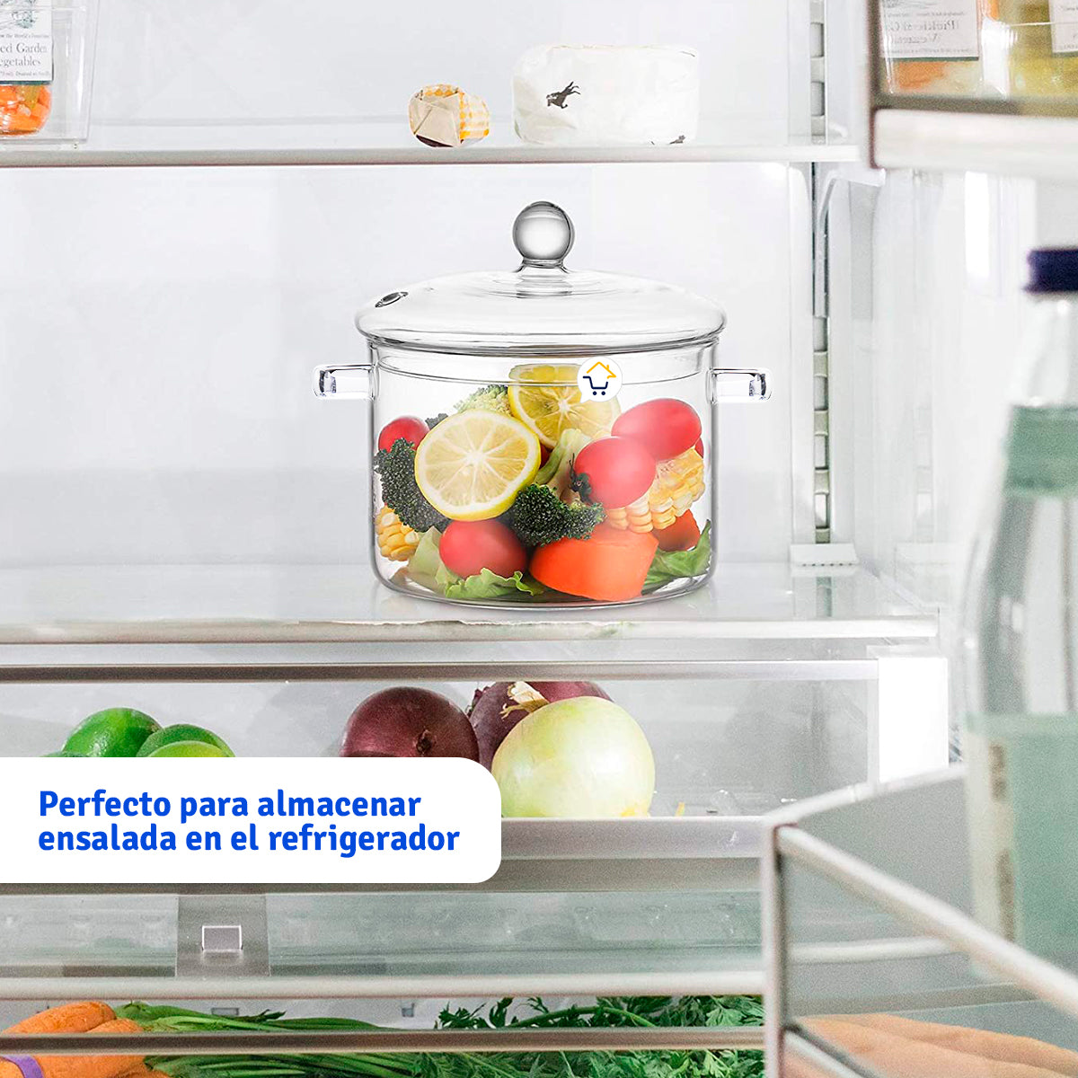 Olla de cocina multifuncional transparente