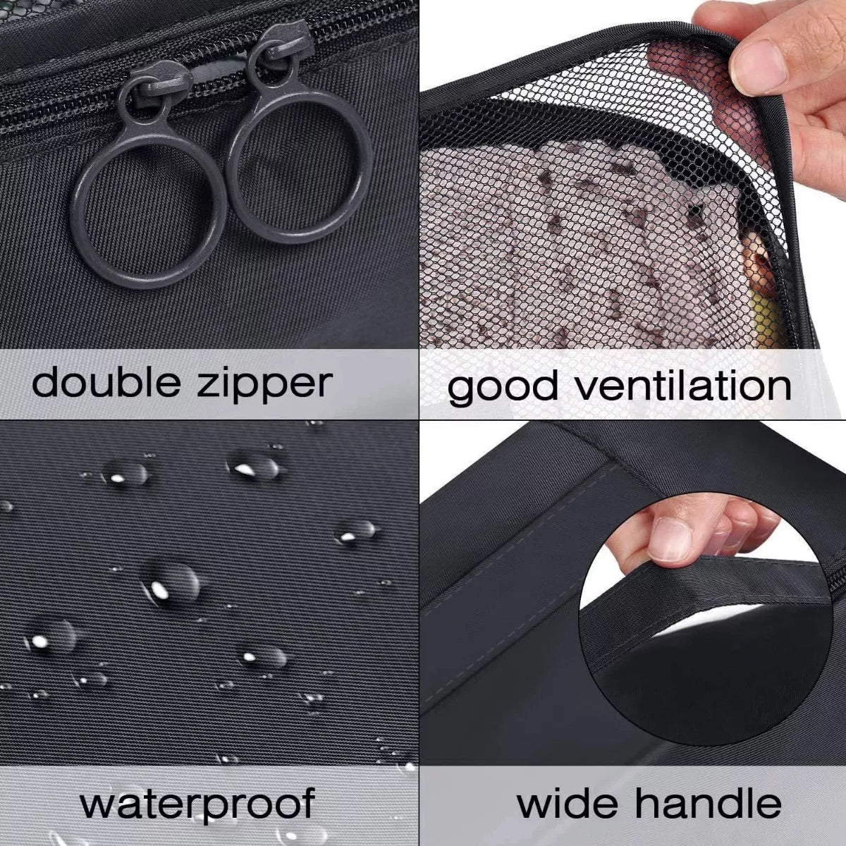 Organizador Kit Viajero 7 Unidades Negro
