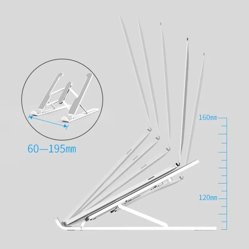 Base plegable plástica para PC portátil