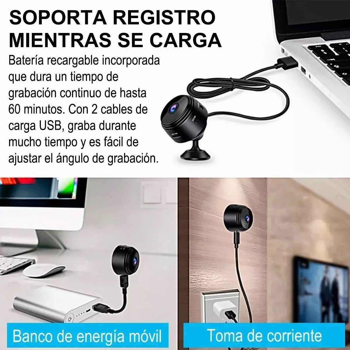 Mini Cámara Espía HD WiFi 1080p